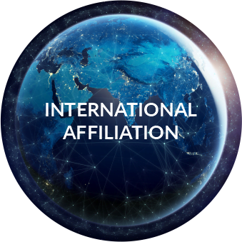 Round Overlay International Affiliation